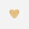 Heart ring with embossed DG logo