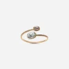 Heritage yellow gold bracelet with acquamarine and yellow sapphire