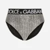 High-waisted briefs with branded elastic