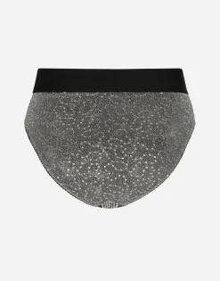 High-waisted briefs with branded elastic