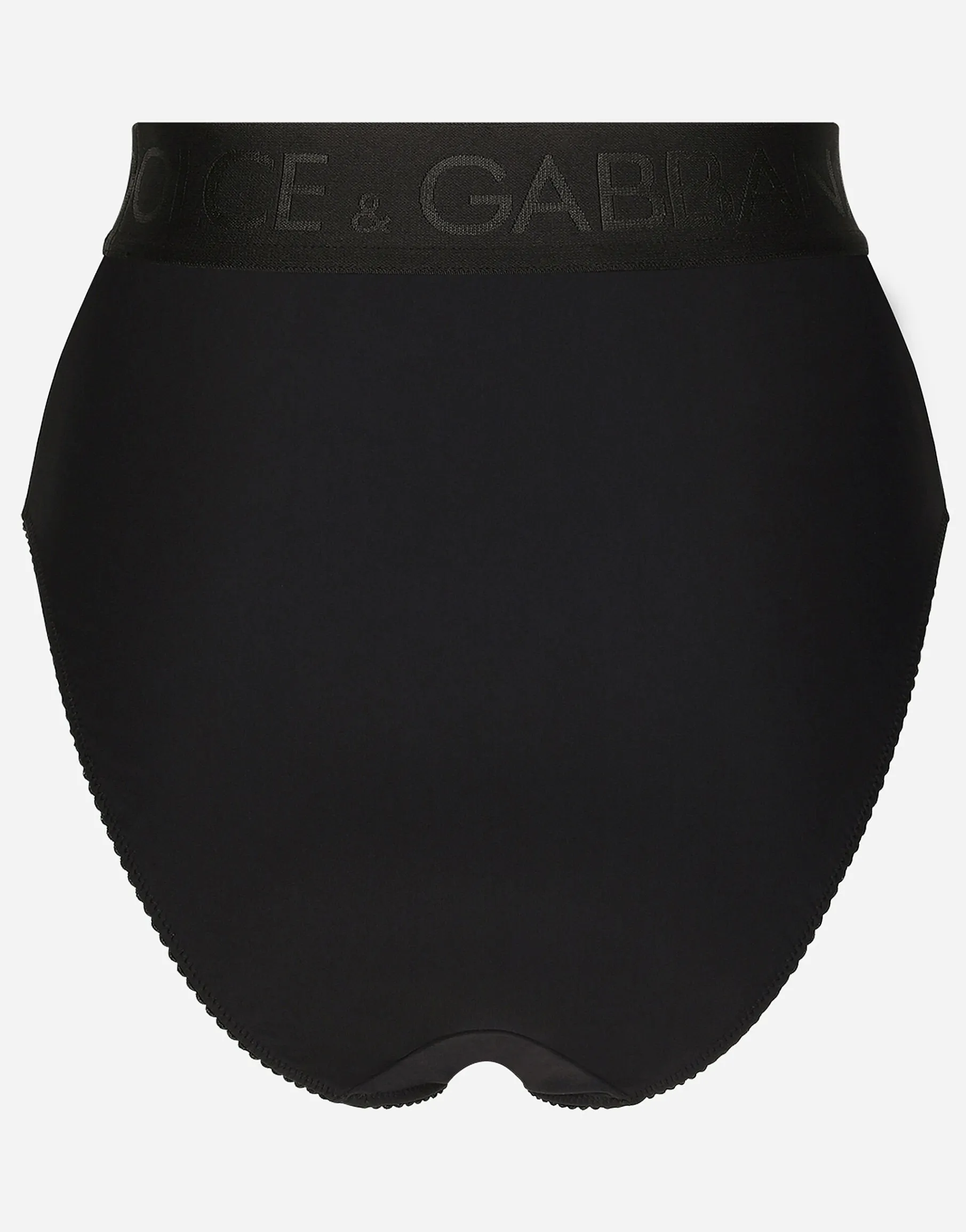 High-waisted jersey briefs with branded elastic
