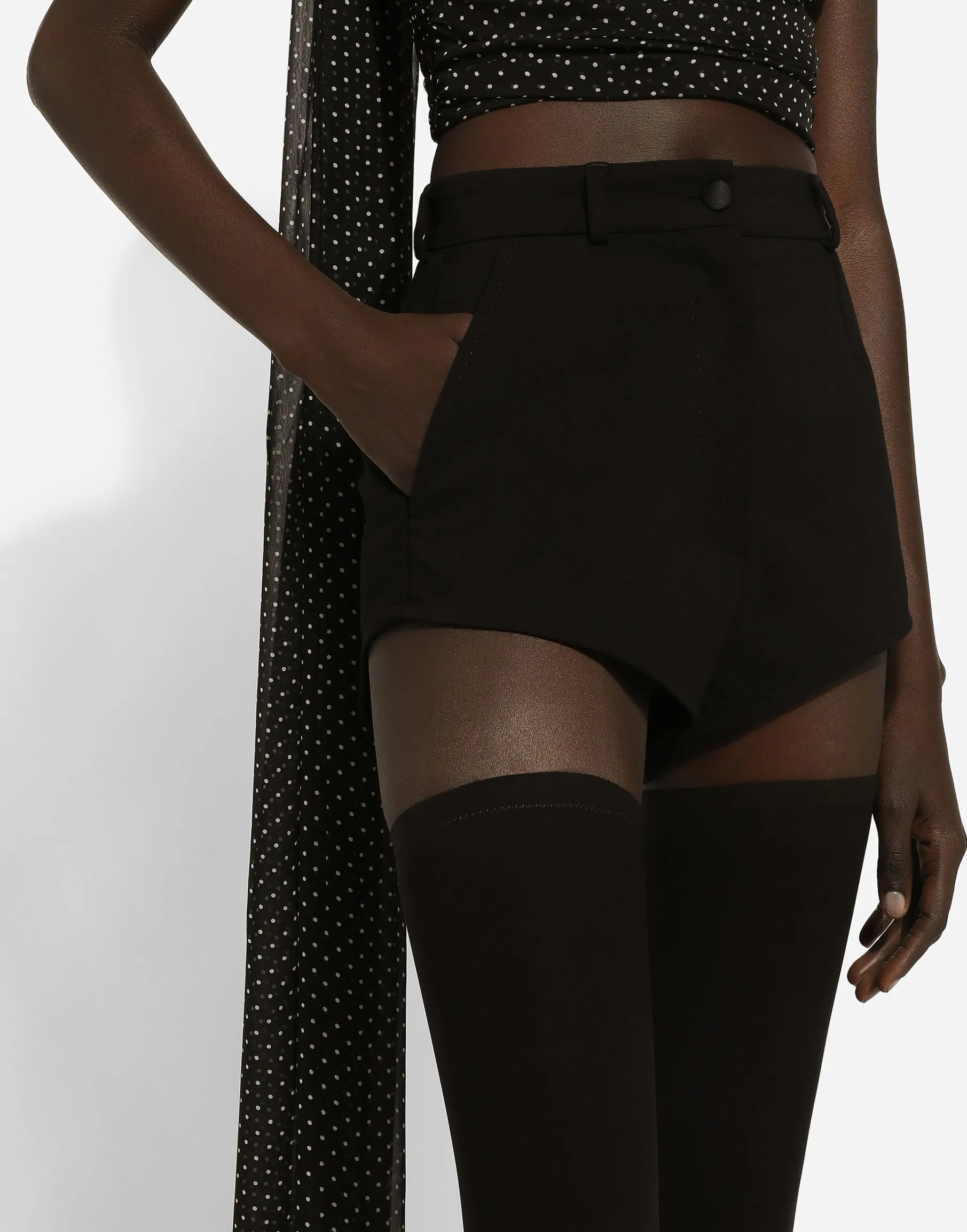 High-waisted wool panties