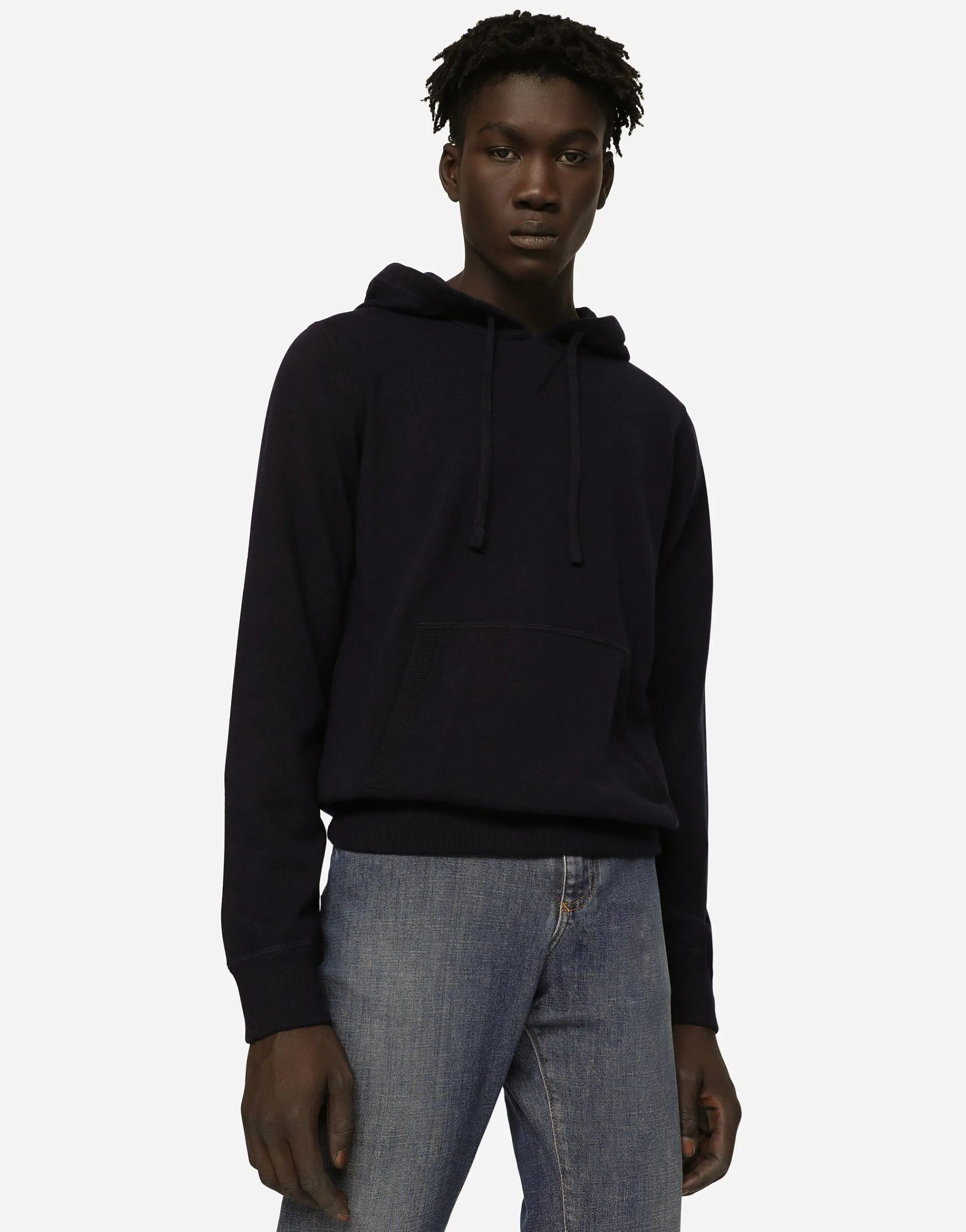 Hooded cashmere pullover