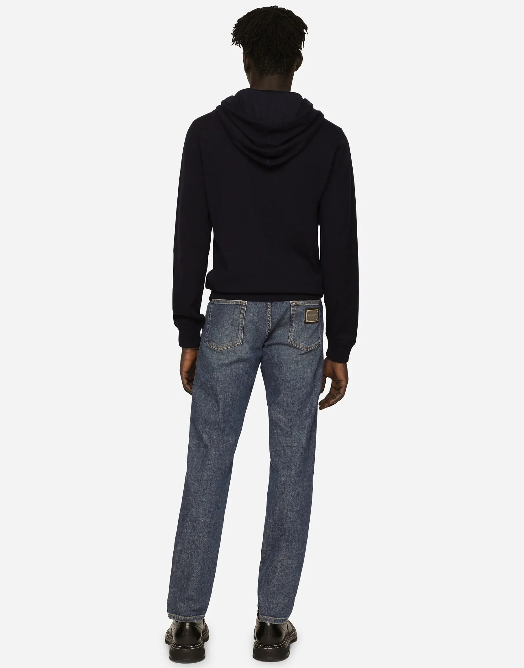 Hooded cashmere pullover