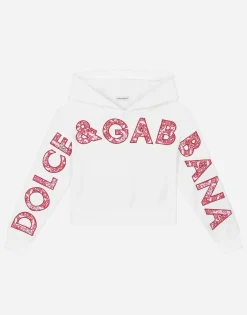 Hoodie with logo appliqué