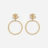 Hoop earrings with DG logo