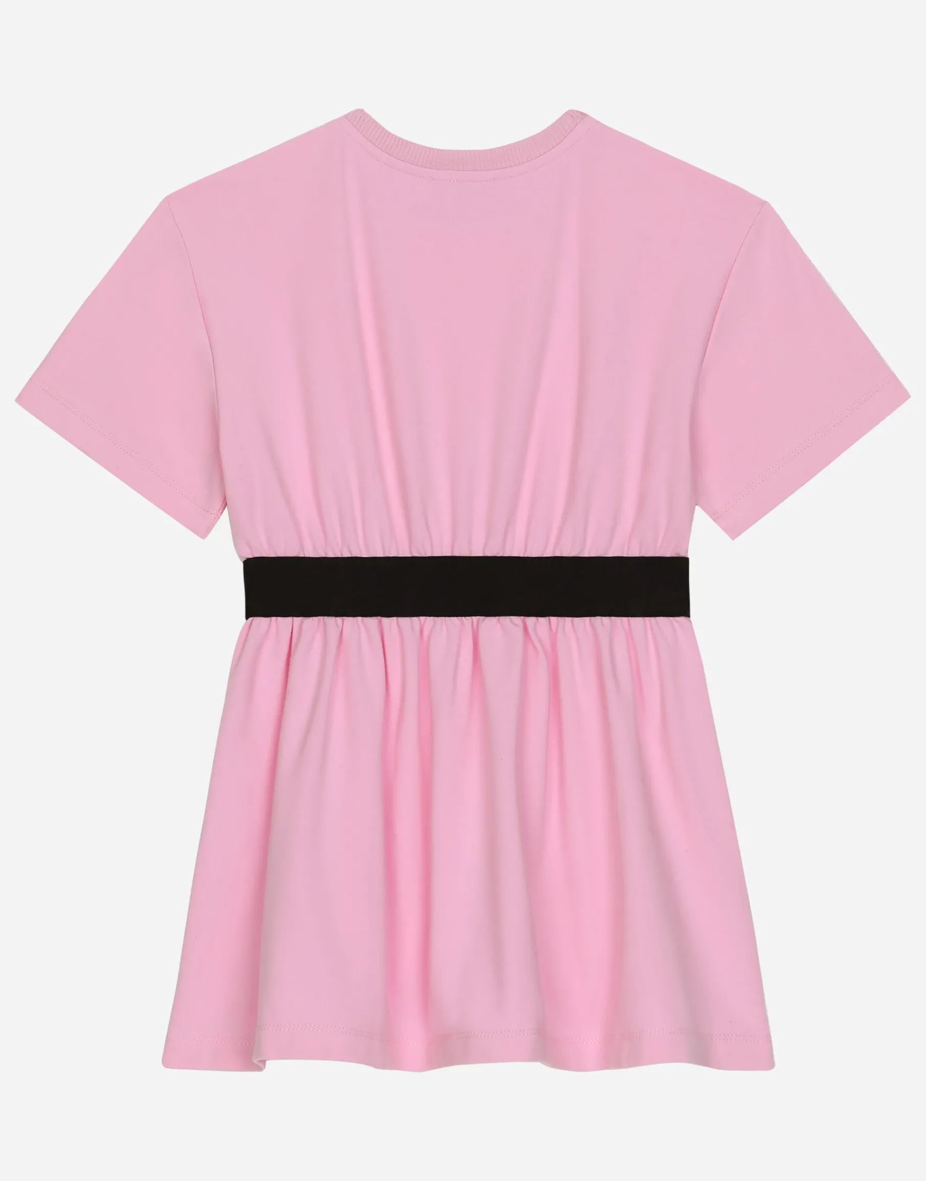 Interlock dress with branded elastic