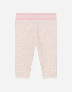 Interlock leggings with all-over logo print