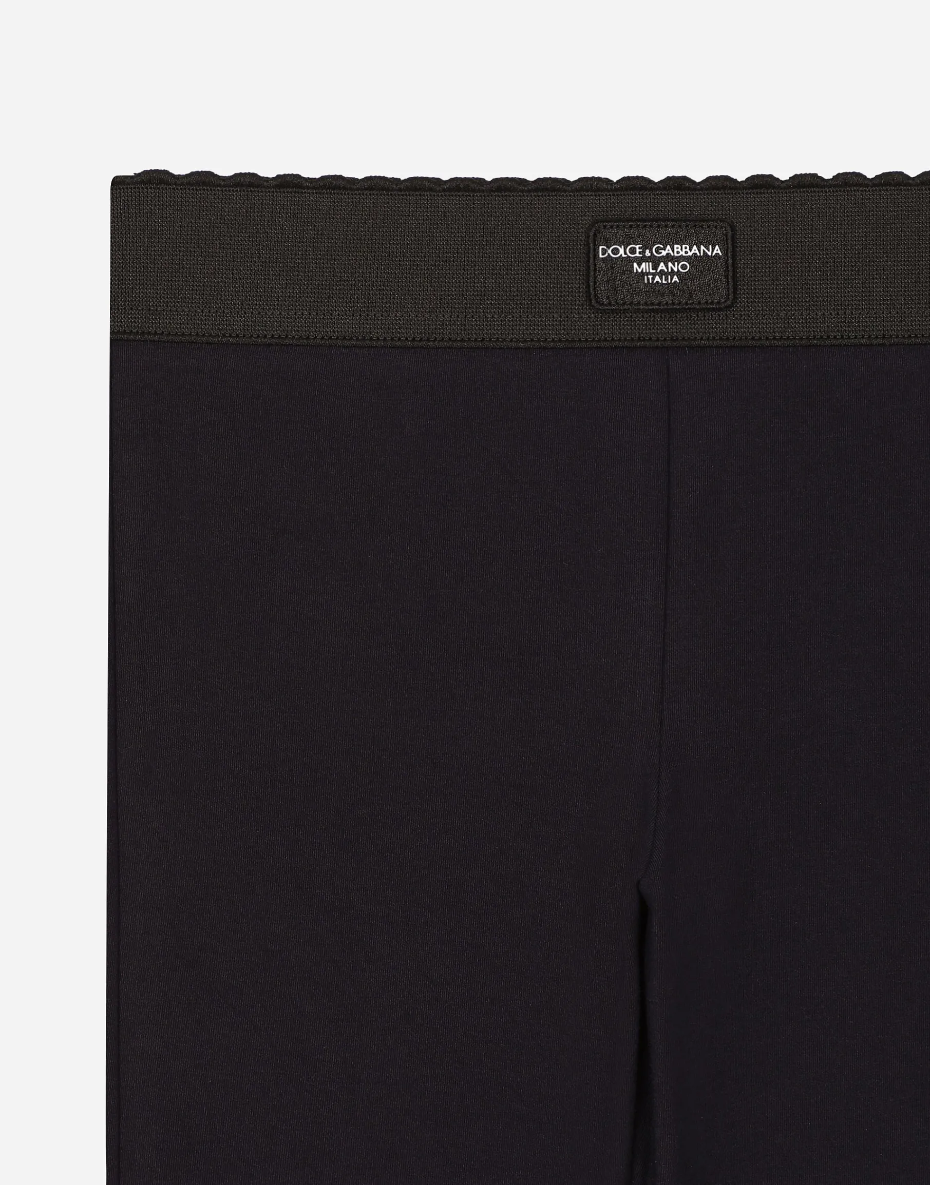 Interlock leggings with branded tag