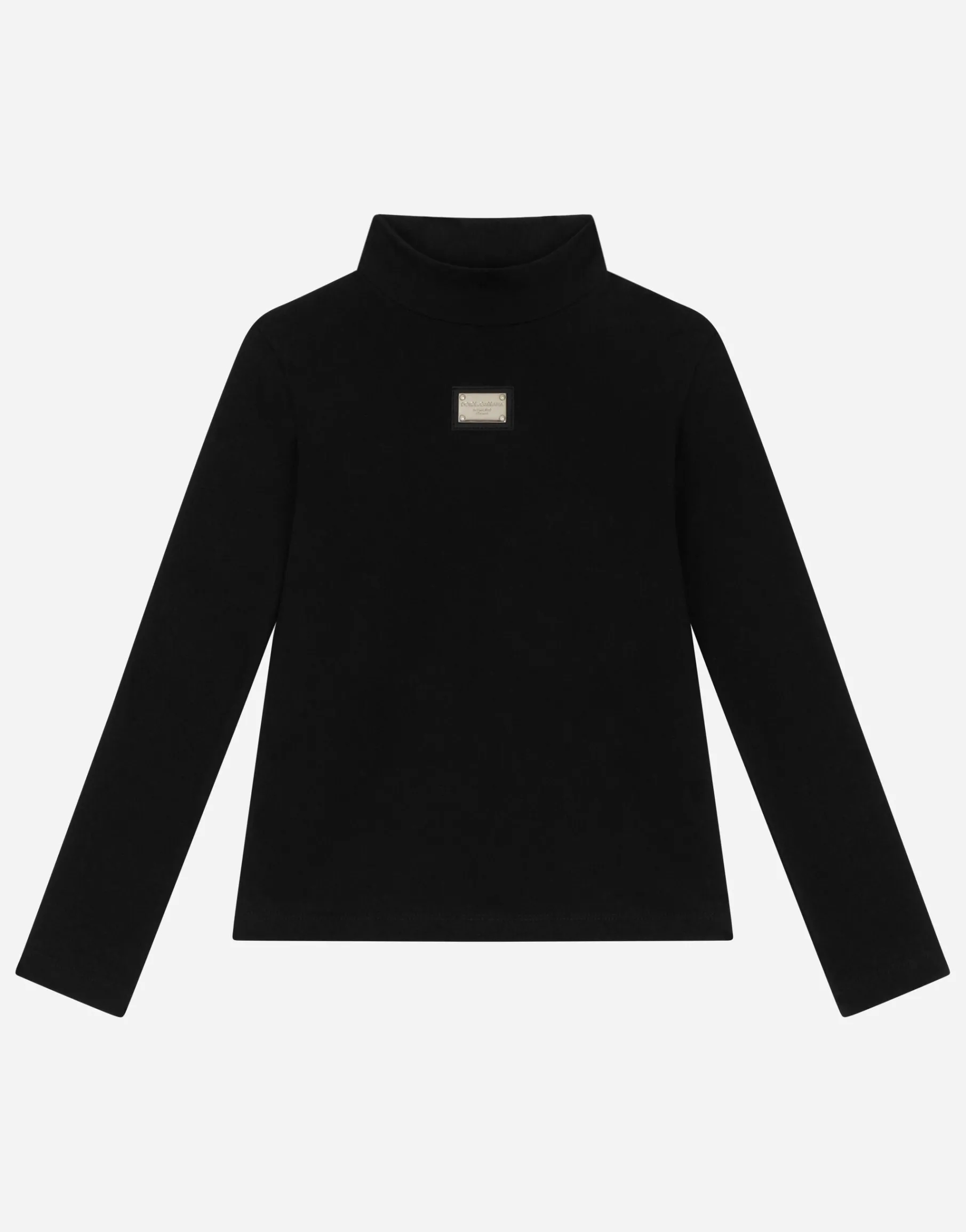 Interlock T-shirt with logo tag