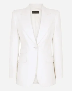 Jacket in natté fabric