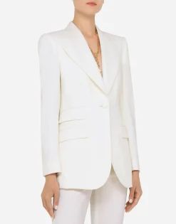 Jacket in natté fabric