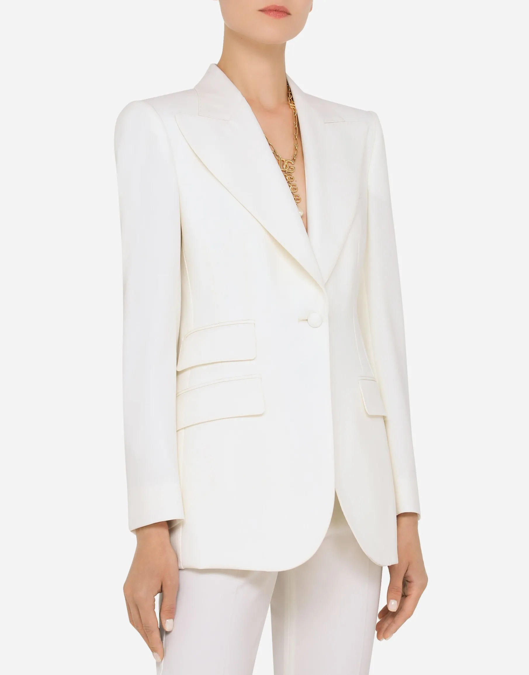 Jacket in natté fabric