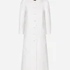 Jacquard coat with all-over DG logo