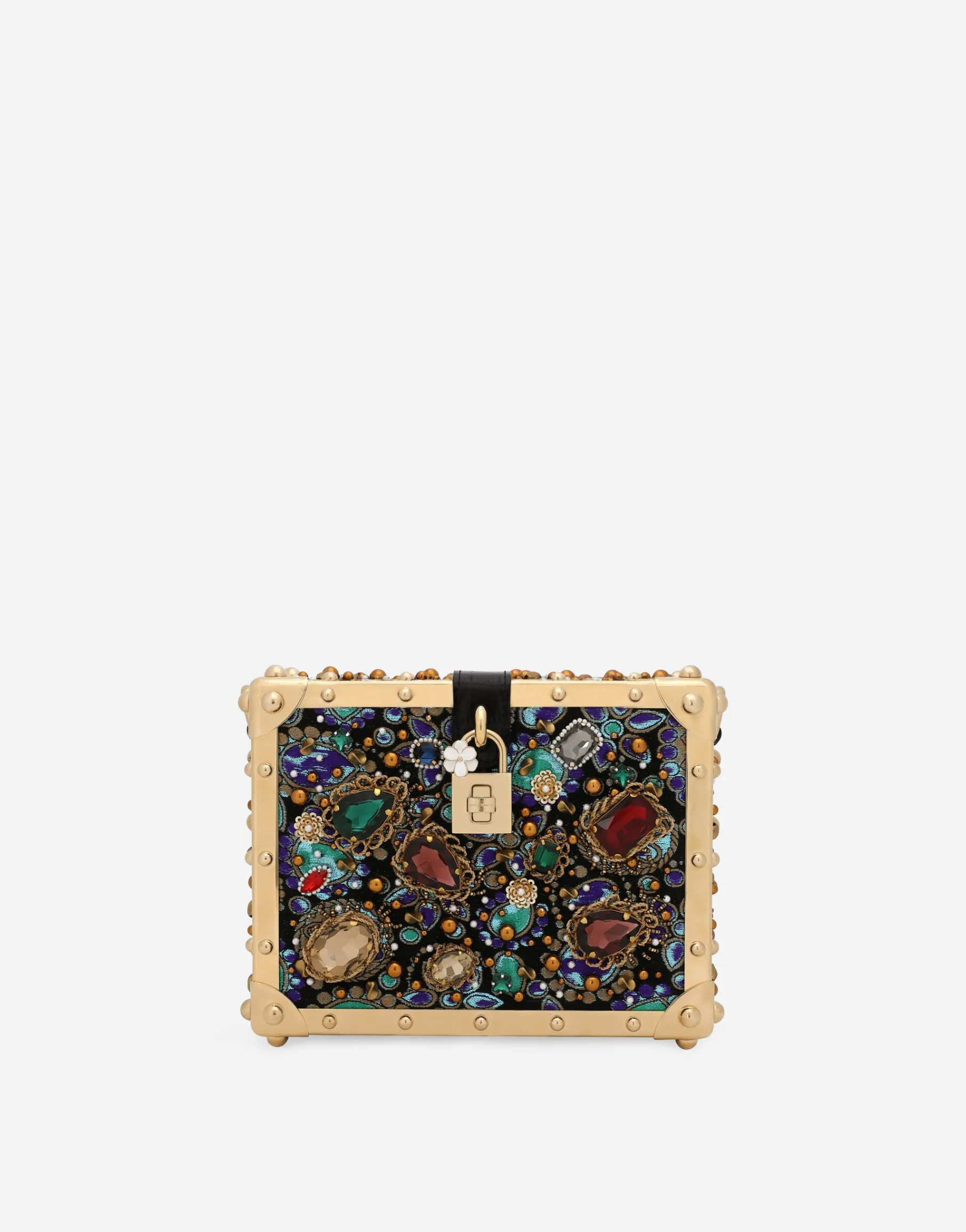 Jacquard Dolce Box bag with embroidery