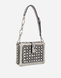 Jacquard Dolce Box bag with embroidery