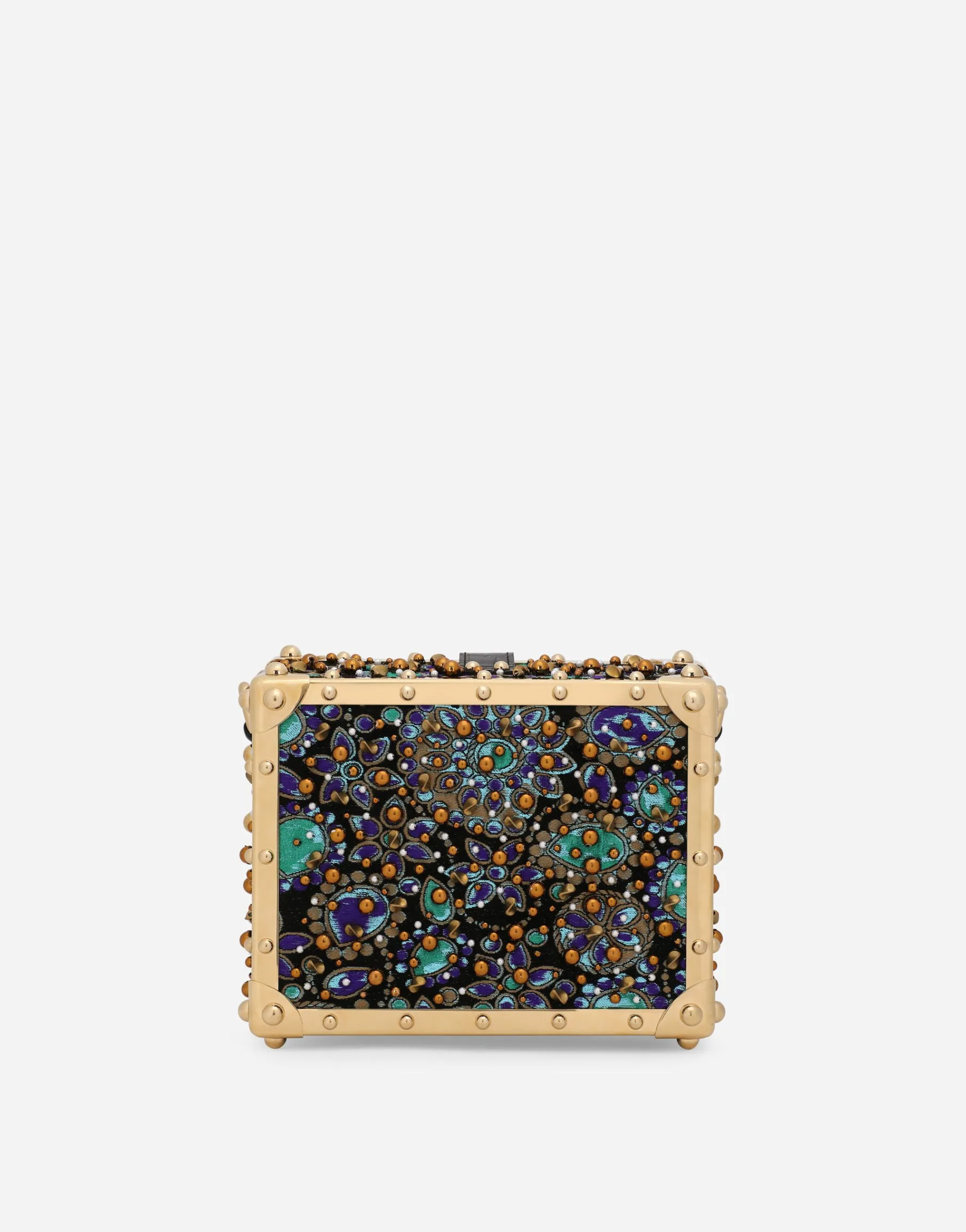Jacquard Dolce Box bag with embroidery