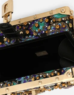 Jacquard Dolce Box bag with embroidery