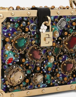 Jacquard Dolce Box bag with embroidery
