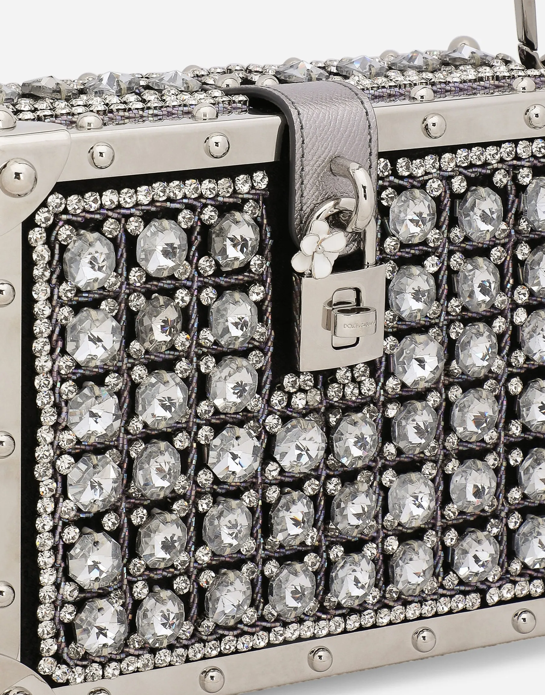 Jacquard Dolce Box bag with embroidery