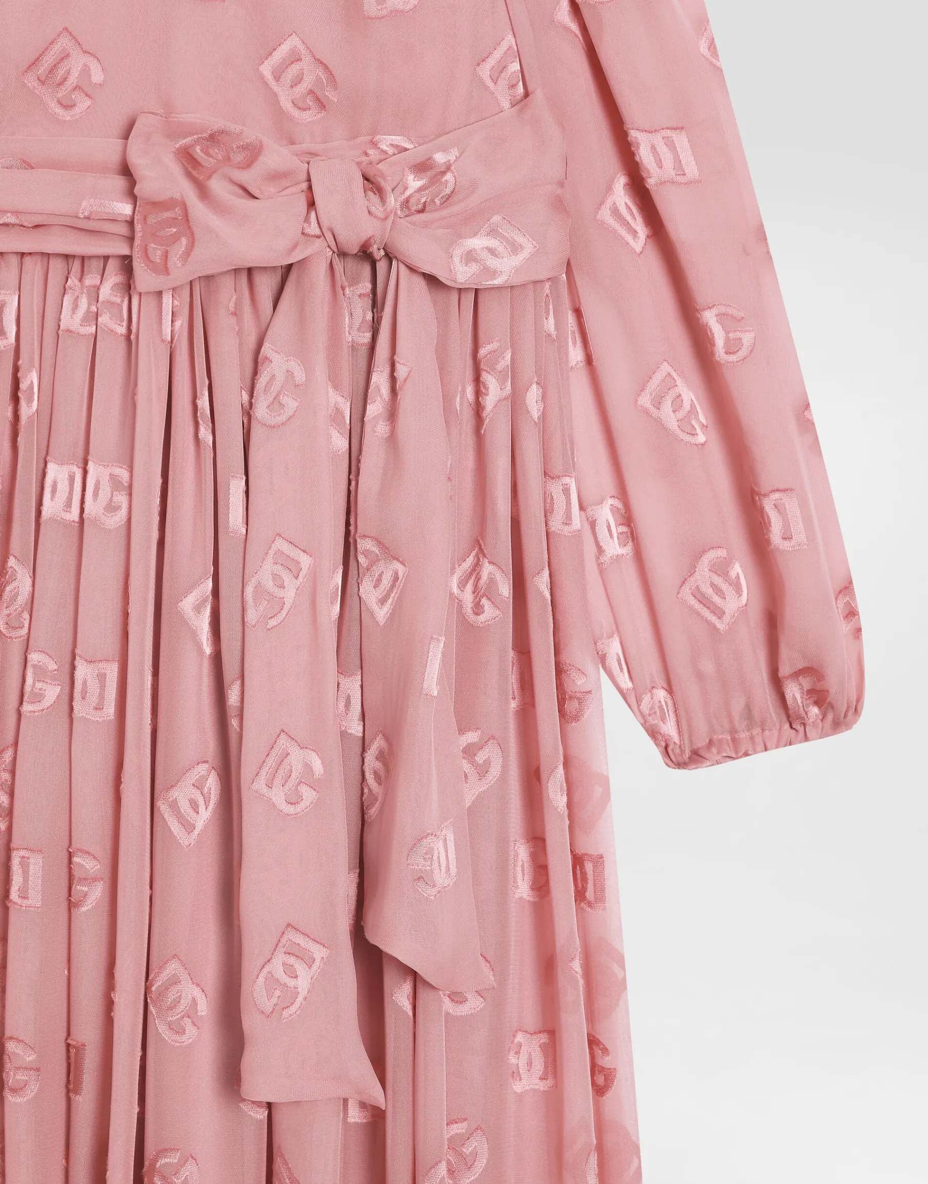 Jacquard dress with DG logo