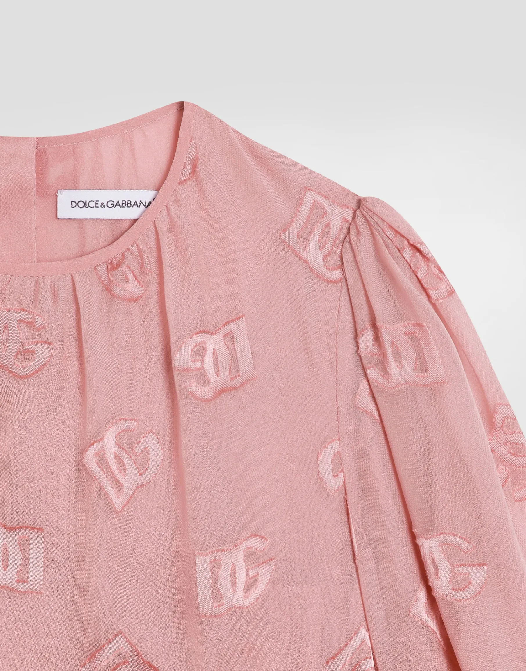 Jacquard dress with DG logo