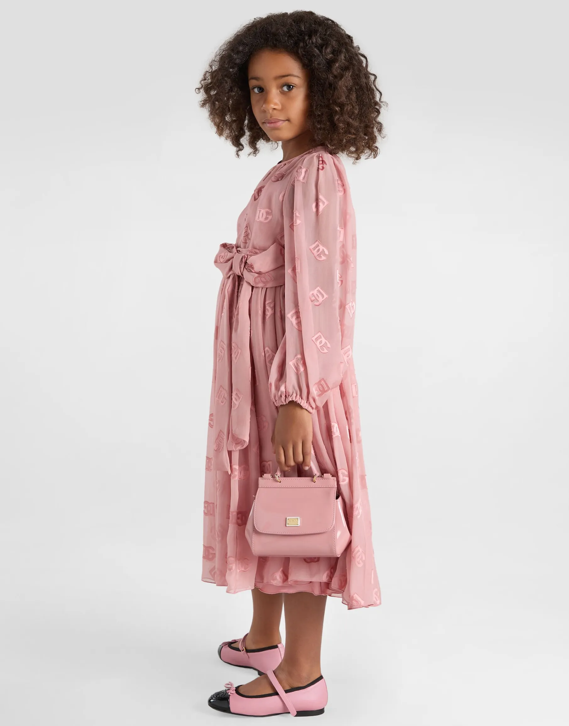 Jacquard dress with DG logo