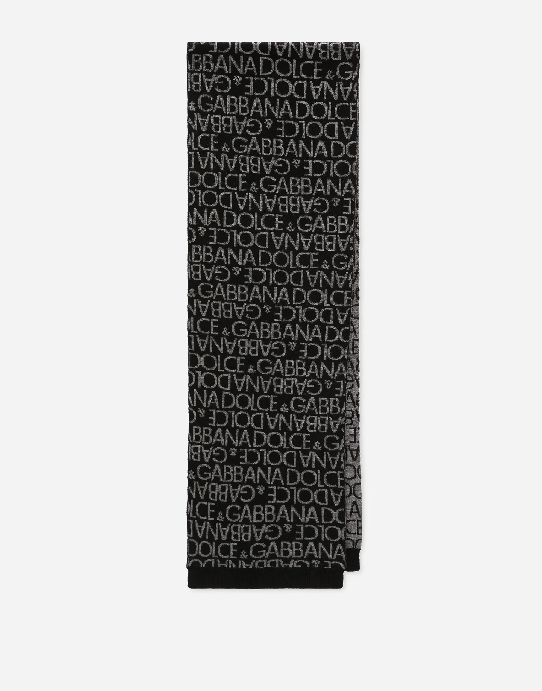 Jacquard knit scarf
