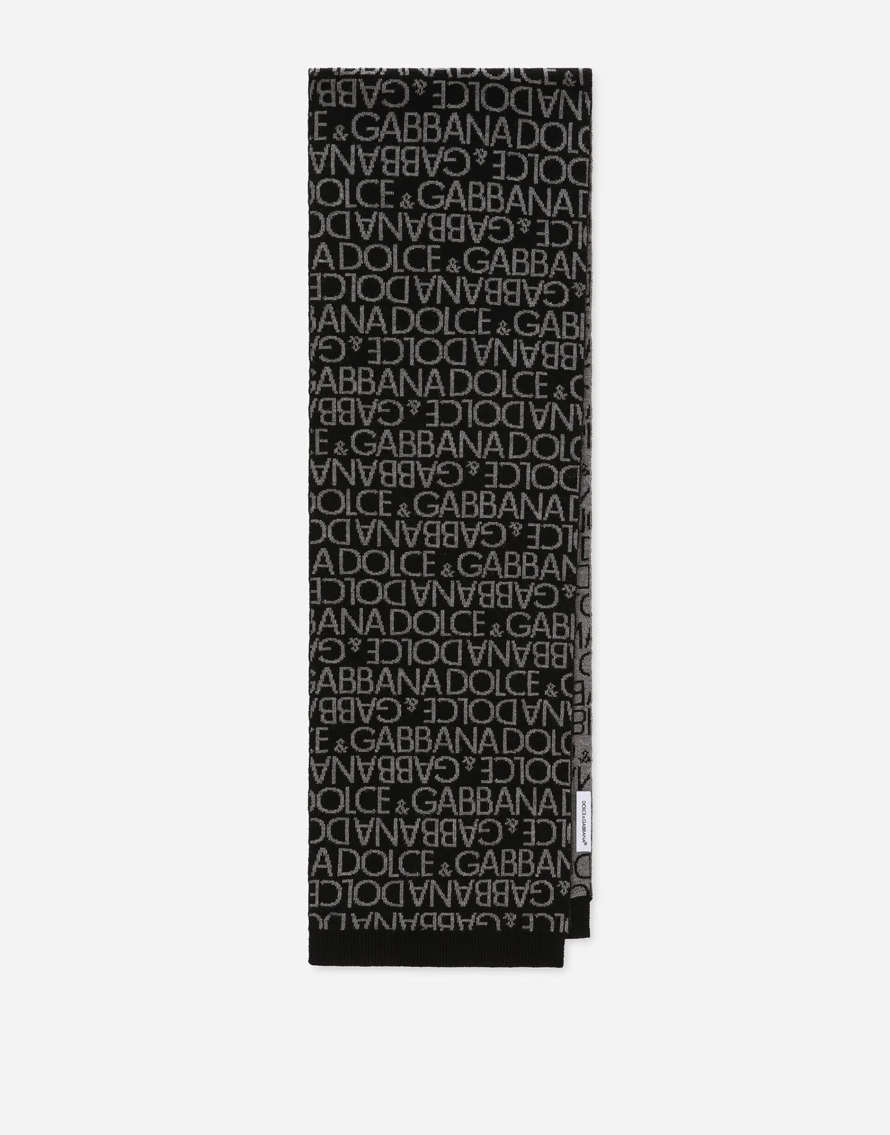 Jacquard knit scarf