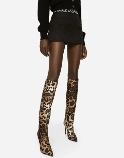 Jacquard miniskirt