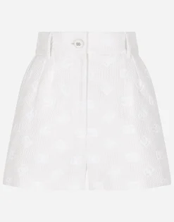 Jacquard shorts with all-over DG logo
