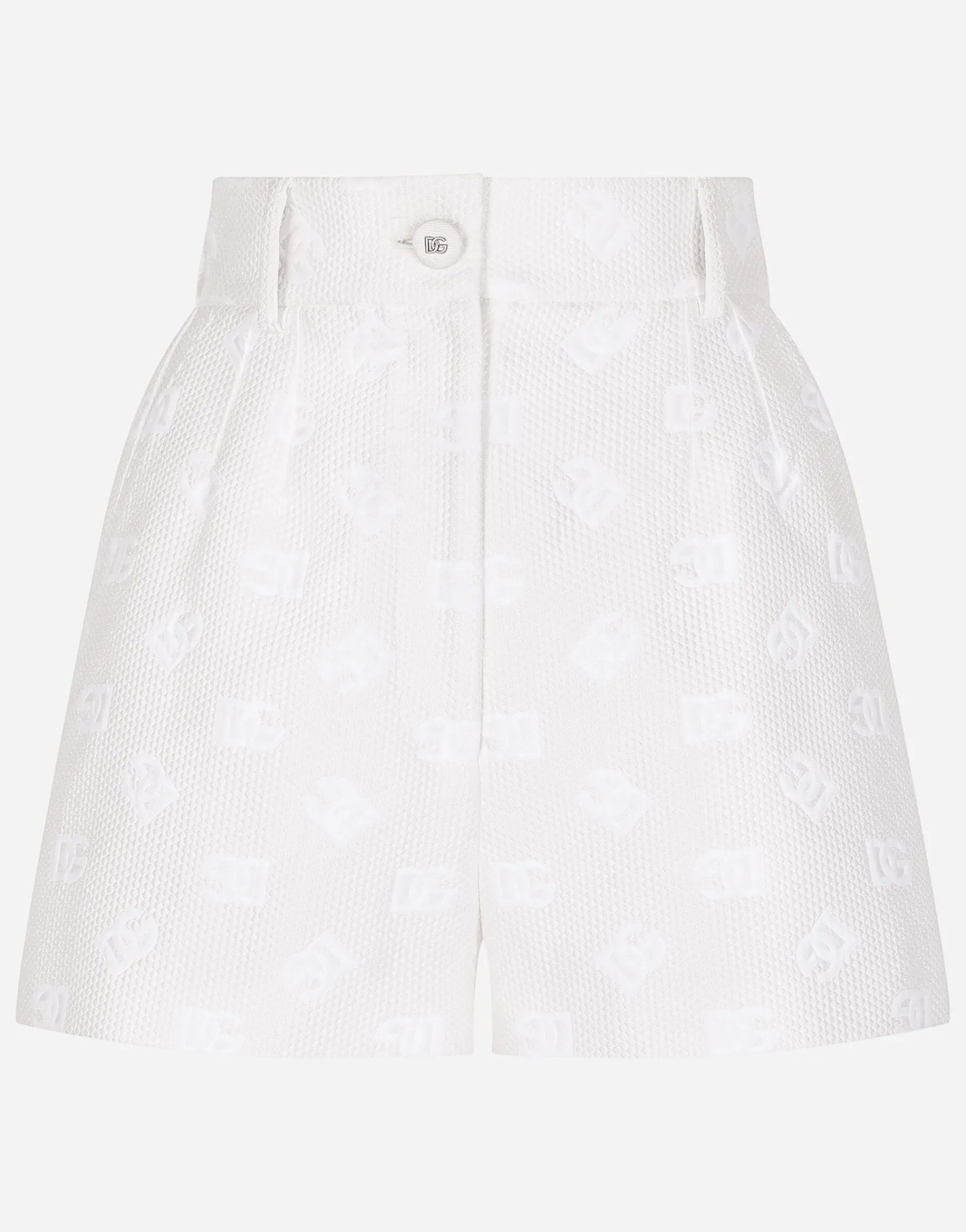 Jacquard shorts with all-over DG logo