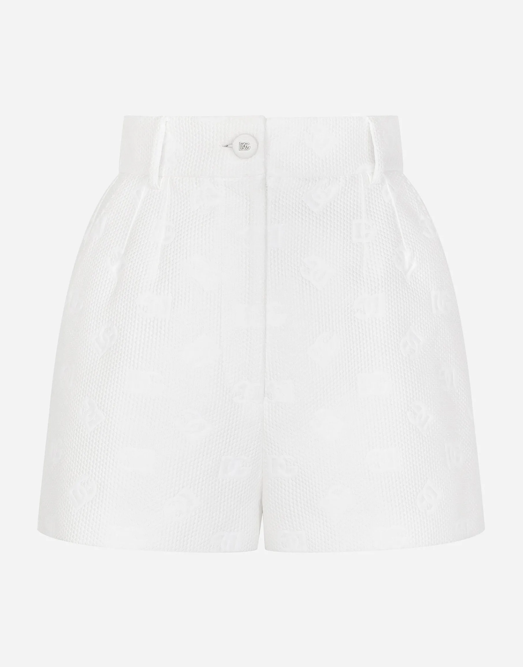 Jacquard shorts with all-over DG logo