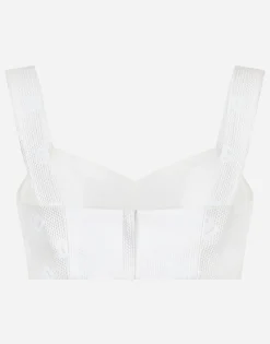 Jacquard top with all-over DG logo