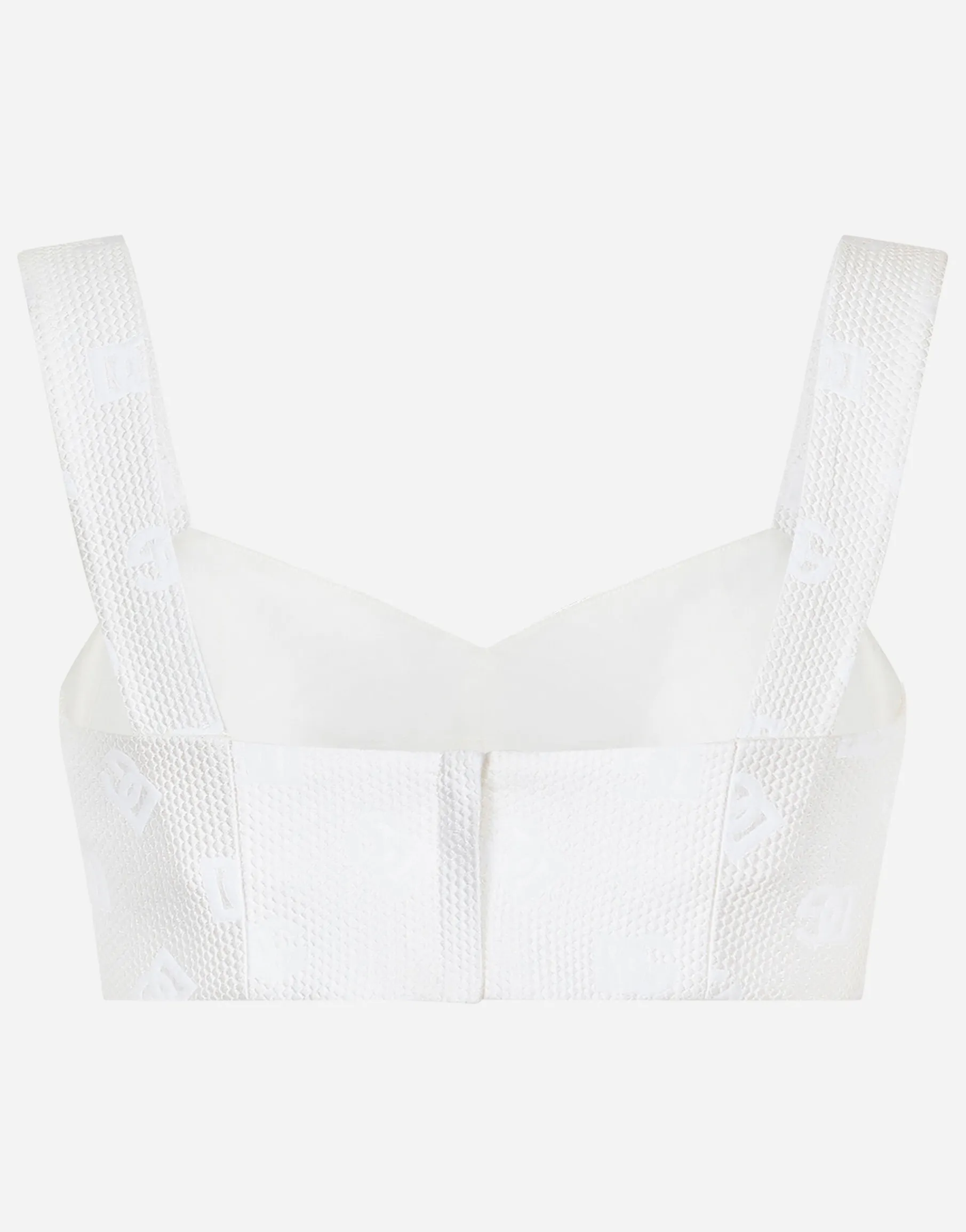 Jacquard top with all-over DG logo