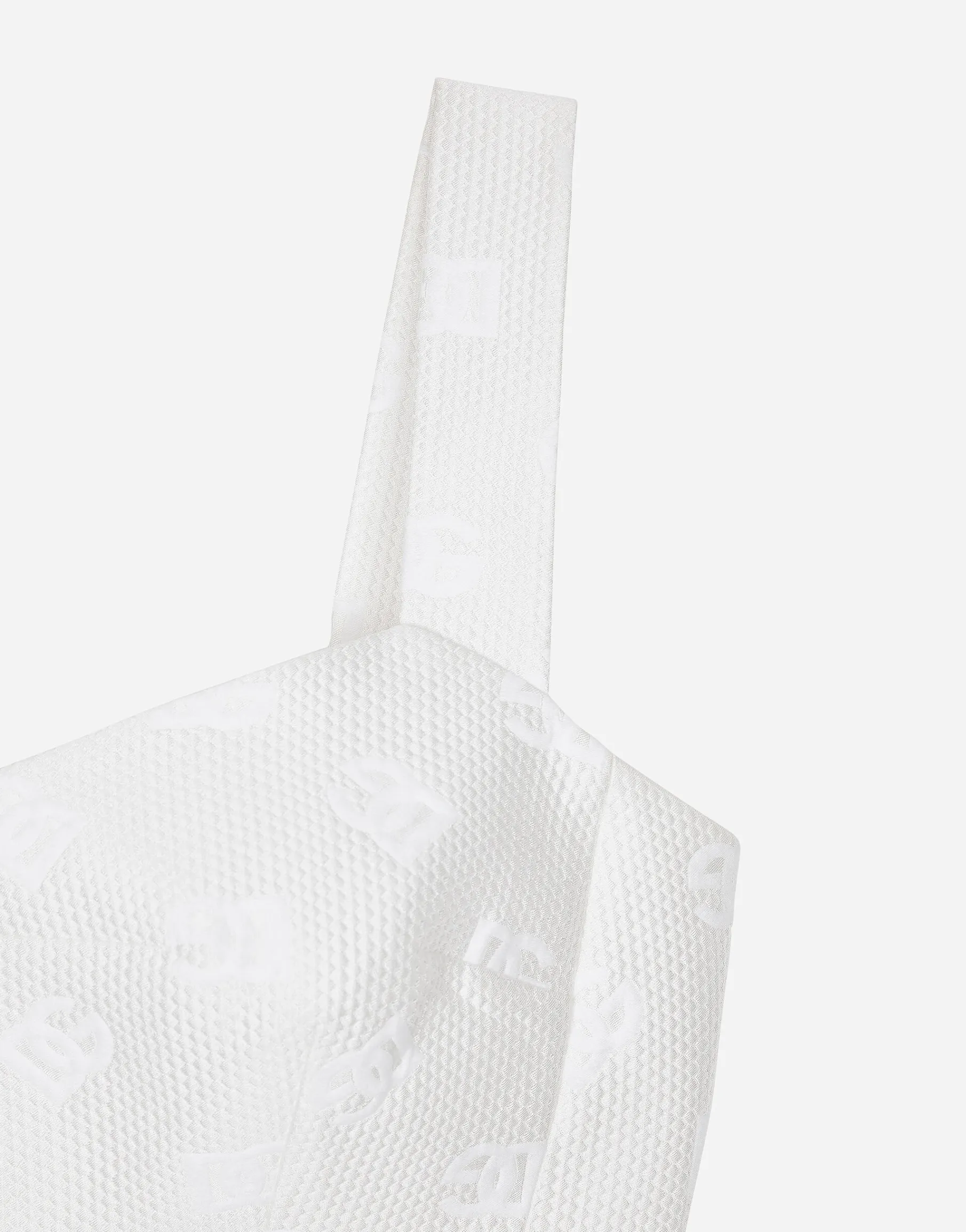 Jacquard top with all-over DG logo