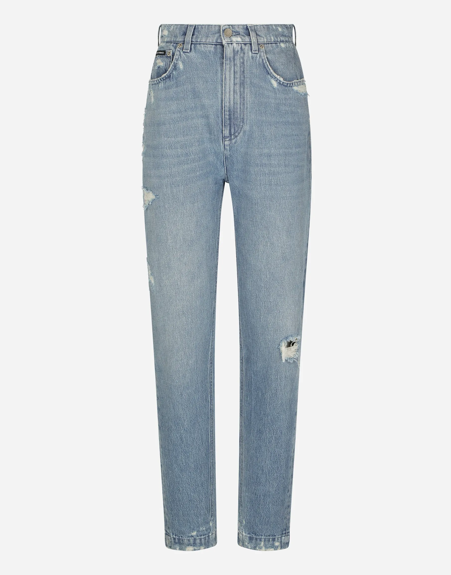 Jeans with mini-ripped details