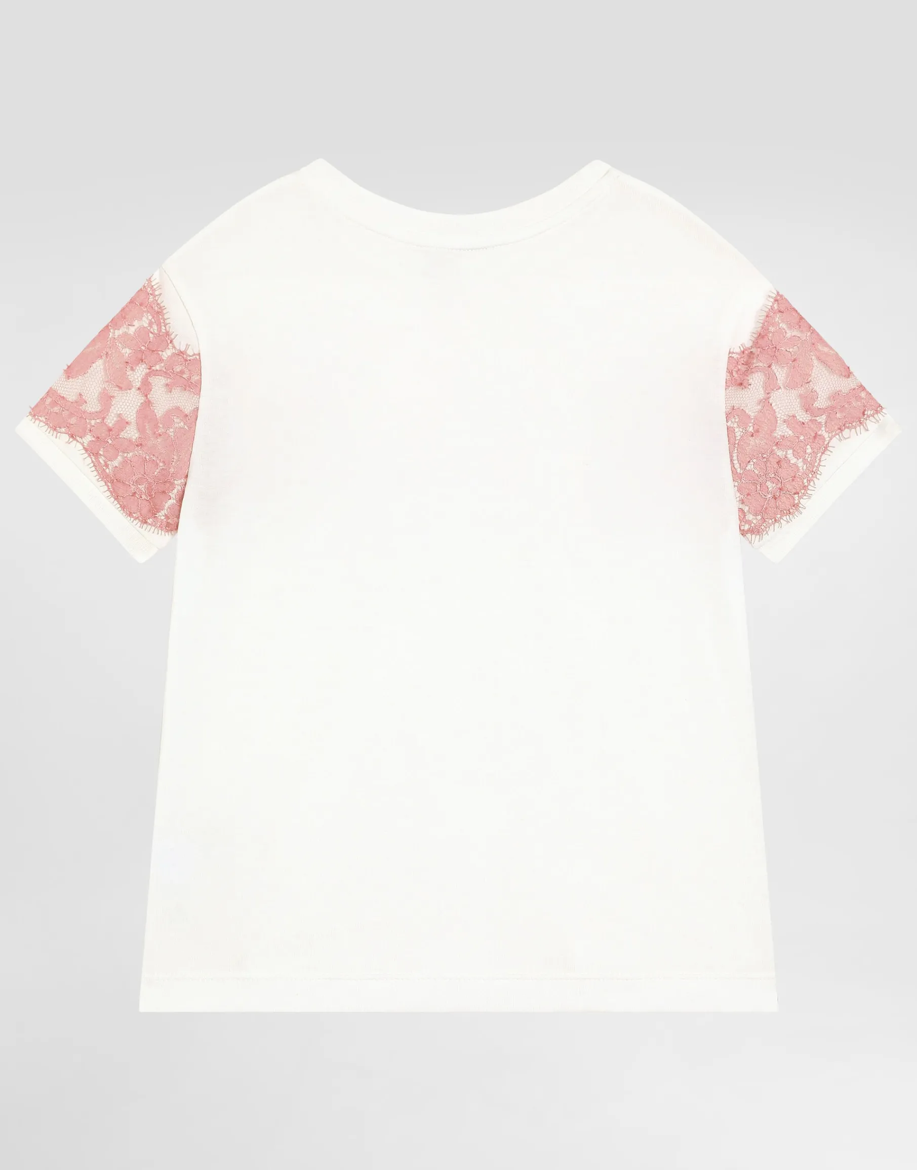 Jersey and lace T-shirt