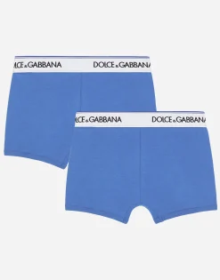 Jersey boxers two-pack with branded elastic
