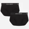 Jersey briefs two-pack with branded elastic