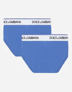 Jersey briefs two-pack with branded elastic