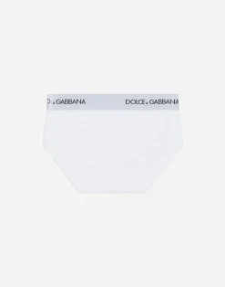 Jersey briefs two-pack with branded elastic