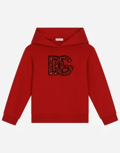 Jersey hoodie with DG logo