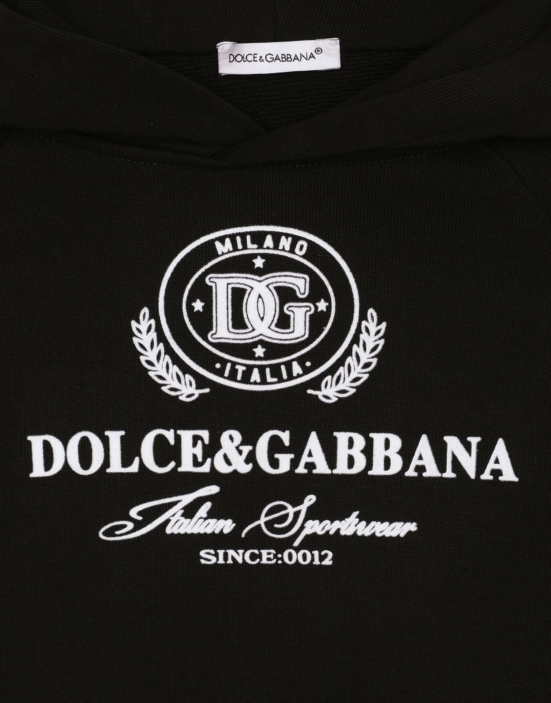 Jersey hoodie with Dolce&Gabbana logo