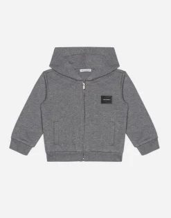 Jersey hoodie with plate