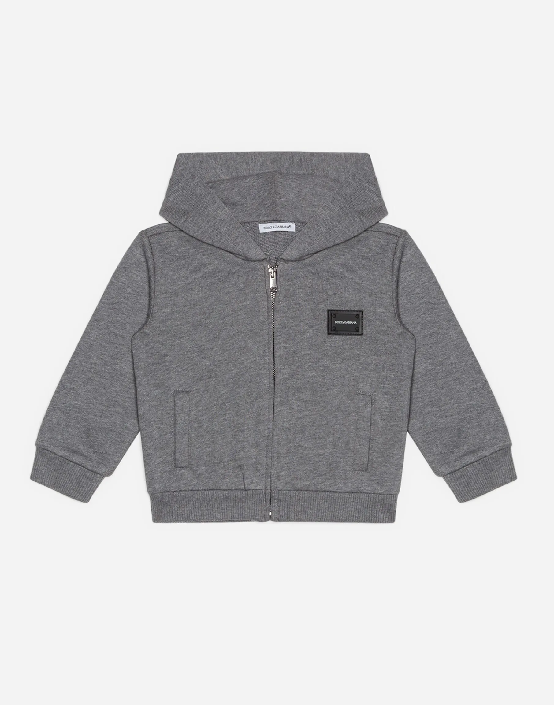 Jersey hoodie with plate