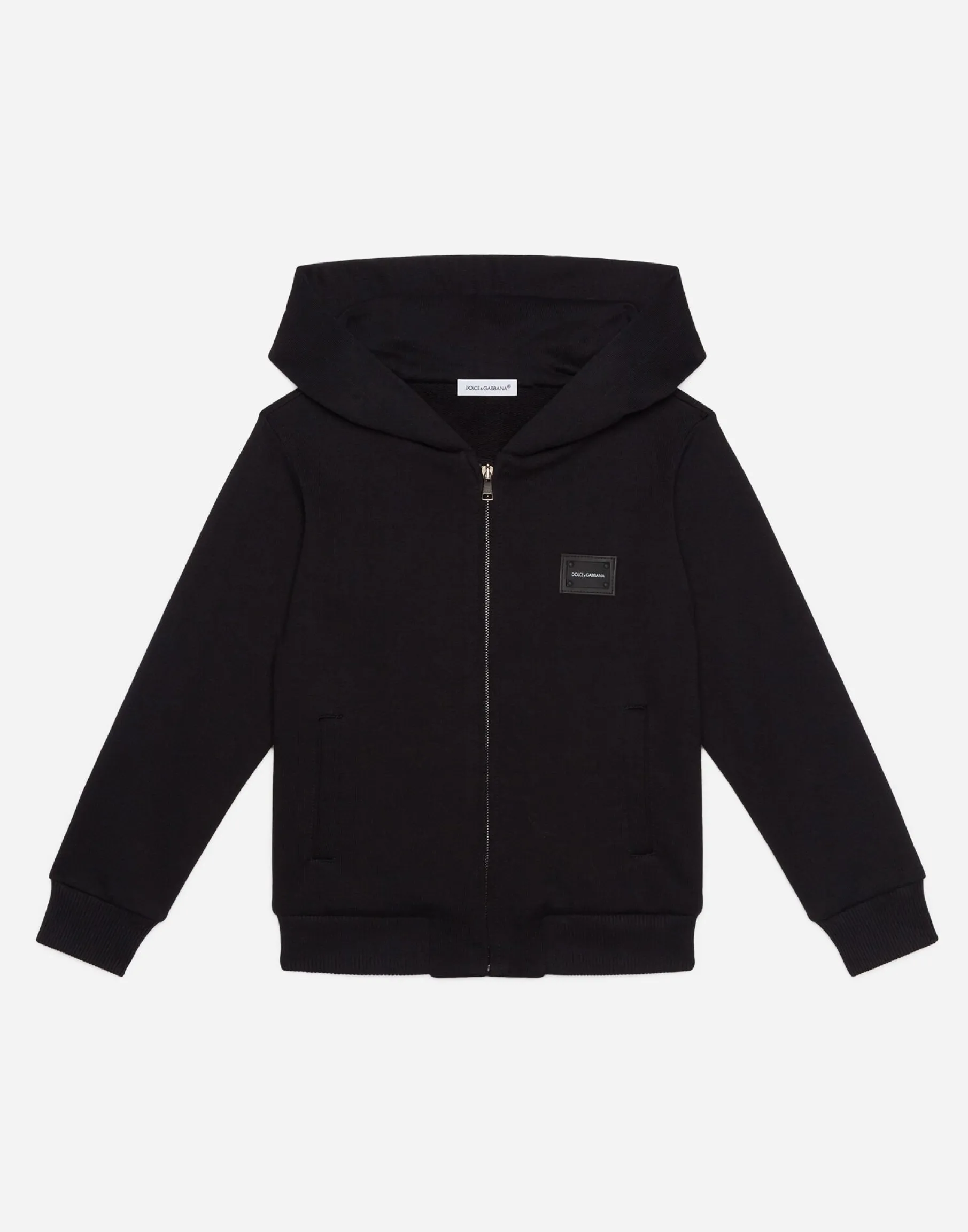 Jersey hoodie with plate