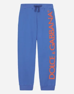 Jersey joggers with Dolce&Gabbana logo