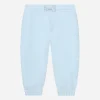 Jersey jogging pants with logo print