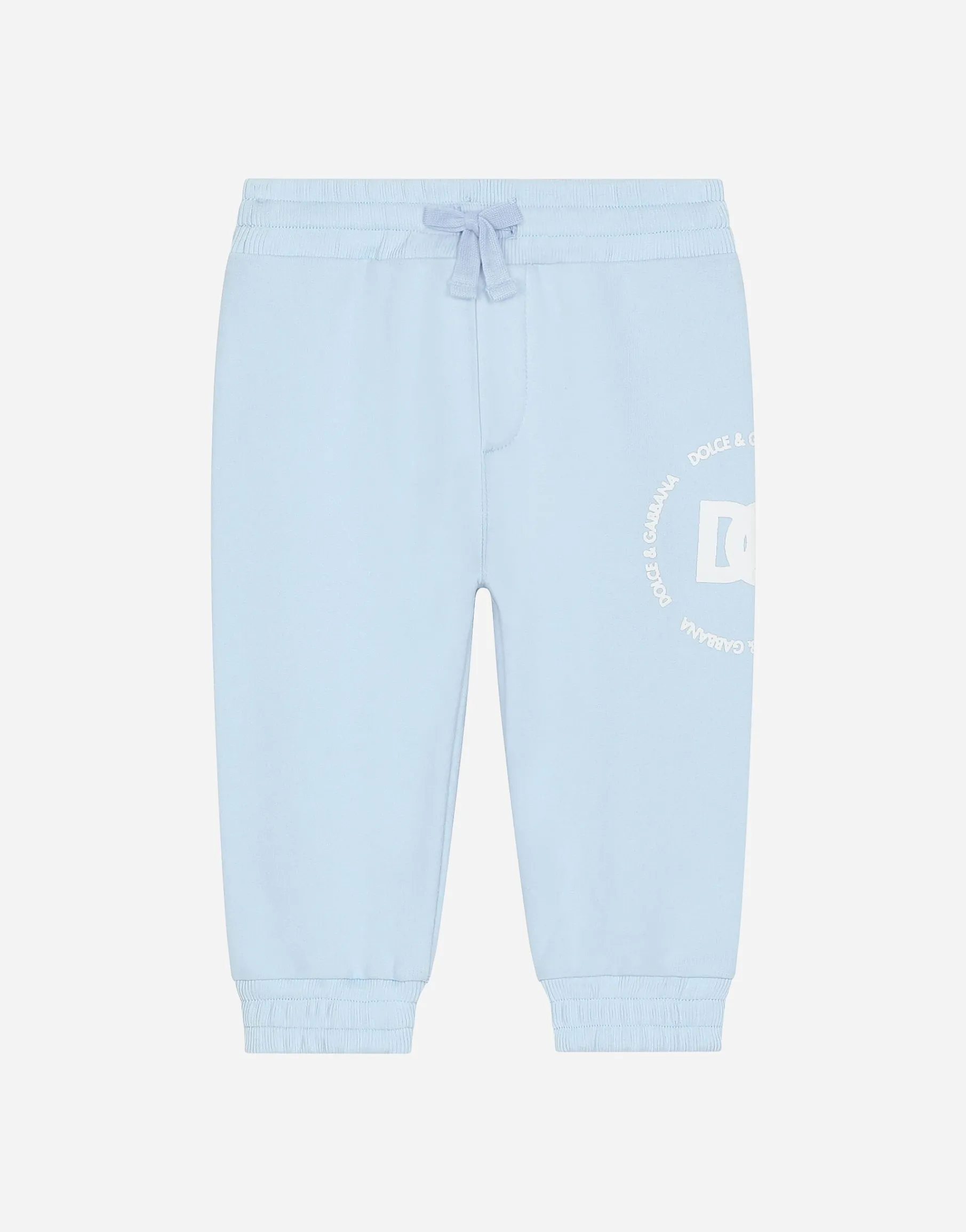 Jersey jogging pants with DG logo print
